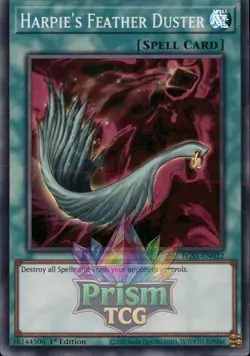 1st ed Harpie's Feather Duster super rare EGS1-EN022 Yugioh - Image 1