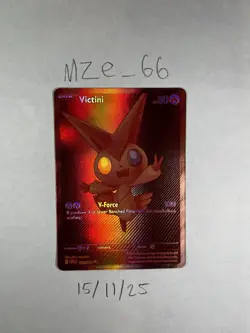 Red Victini 172/086 Mint / NM Holo Pokemon Card White Flare BWR English TCG WHT - Image 1