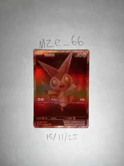 Red Victini 172/086 Mint / NM Holo Pokemon Card White Flare BWR English TCG WHT - Image 2
