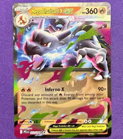 Mega Charizard X ex 013/094 | Phantasmal Flames | Holo Rare Pokemon TCG Card NM - Image 1