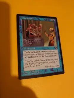Propaganda. Enchantment Tempest. Old Vintage. Magic the Gathering Card. - Image 3