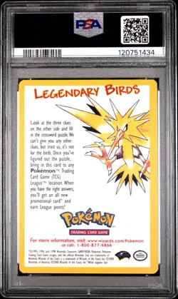 2000 Pokemon Insert Cards Legendary Birds PSA 10 - Image 2