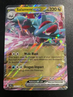 Salamence ex 114/159 Sv09: Journey Together Holo RR NM Pokemon Card 2025 - Image 1