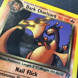 DARK CHARIZARD 21/82 non-holo Team Rocket Pokemon TCG card - Image 1