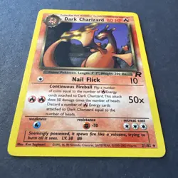 DARK CHARIZARD 21/82 non-holo Team Rocket Pokemon TCG card - Image 3
