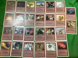 Magic The Gathering Revised Card Lot of 129 cards no duplicates (2) - Image 1