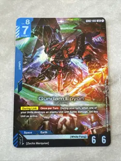 Gundam Card Game TCG - GD02-002 LR Gundam Epyon - CCG English - Image 1