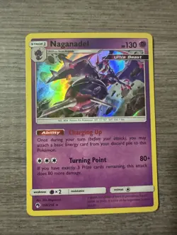 Naganadel 108/214 Sm-Lost Thunder Holo Near Mint Pokemon Card - Image 1