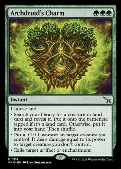 Archdruid's Charm - Murders at Karlov Manor MKM - Rare - MTG Magic - Pack fresh - Image 1