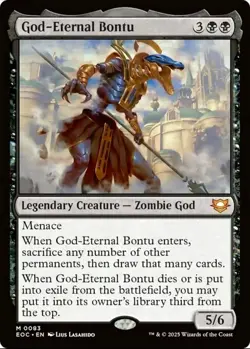 X 1 GOD-ETERNAL BONTU NM-M Commander Edge of Eternities 092 MTG - Image 1