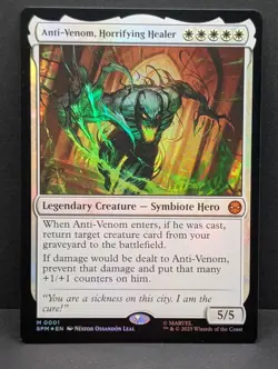 Anti-Venom, Horrifying Healer Prerelease FOIL promo Spider-Man Marvel MTG Magic - Image 1