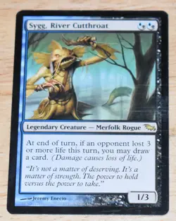 MTG Legendary Creature Merfolk Rogue SYGG, RIVER CUTTHROAT - Image 1