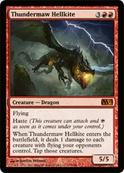 Light Play x 1 Thundermaw Hellkite Magic 2013 - Image 1