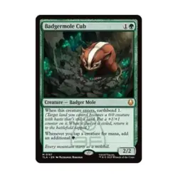 WOTC Avatar: The Last Airbender Badgermole Cub (MR) (Foil) NM - Image 1