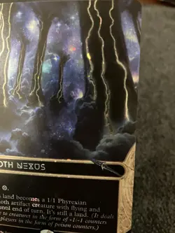 Magic MTG - Inkmoth Nexus (0110) (Borderless) (Galaxy Foil) - Edge of Eternities - Image 3