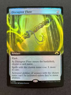 MTG Modern Horizons 3 Disruptor Flute Extended Rare Foil #0461 - Image 1