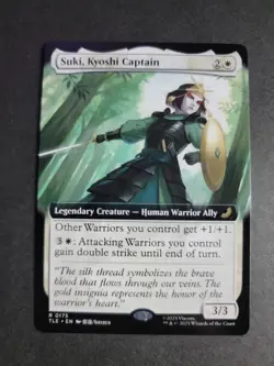 Suki, Kyoshi Captain (Extended Art) Rare MTG Avatar Eternal - Image 1