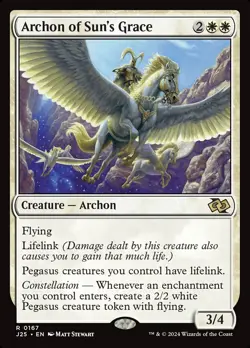 MTG Archon of Sun's Grace (167/779) Foundations Jumpstart LP - Image 1