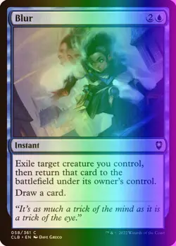 MTG Blur (58/1080) Commander Legends Battle for Baldur's Gate LP FOIL - Image 1