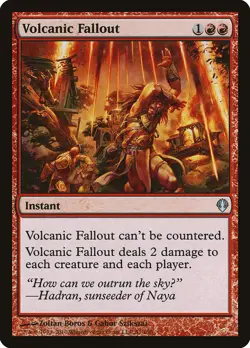 MTG Magic the Gathering Volcanic Fallout (51/151) Archenemy LP - Image 1