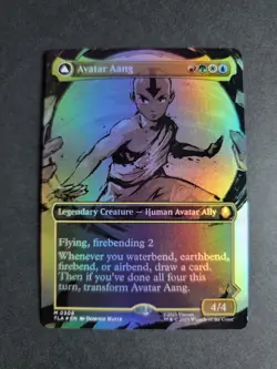 Avatar Aang 0308 (Borderless Foil) Mythic MTG Avatar - Image 1
