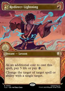 Redirect Lightning X1 SHOWCASE FOIL-NM/M-Avatar: The Last Airbender - Image 1