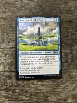 MTG 1x Sanctum of Calm Waters x1 LP Core Set 2021 - Image 1