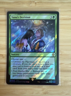 MTG: Yuna's Decision (Surge Foil) Commander: Final Fantasy Surge Foil NM - Image 1