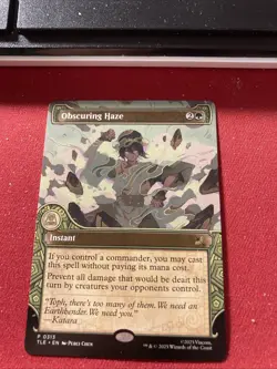 MTG NM OBSCURING HAZE TLE 0313 Non-foil Showcase Avatar Commander In Hand - Image 1