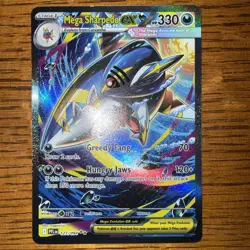 2025 Pokemon PHANTASMAL FLAMES #127 MEGA SHARPEDO EX SPECIAL ILLUSTRATION RARE ! - Image 2