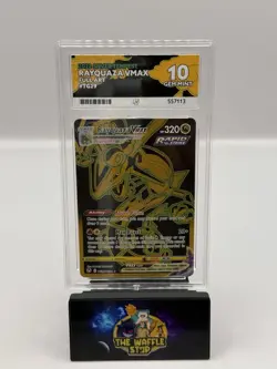 Pokemon TCG Rayquaza VMAX Silver Tempest TG29/TG30 ACE 10 - Image 1