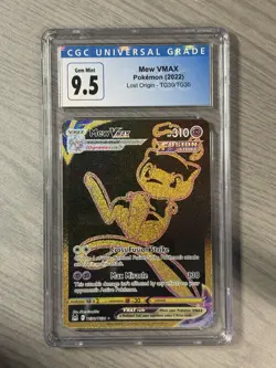 2022 Pokemon Mew VMAX Lost Origin Trainer Gallery TG30 Holo Ultra Rare CGC 9.5 - Image 1