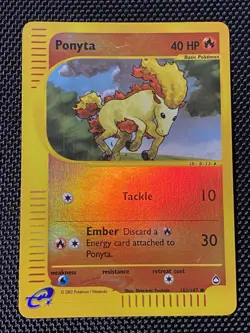 Pokemon TCG. Ponyta 102/147 Reverse Holo. Aquapolis Set - Image 1