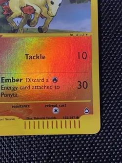 Pokemon TCG. Ponyta 102/147 Reverse Holo. Aquapolis Set - Image 4