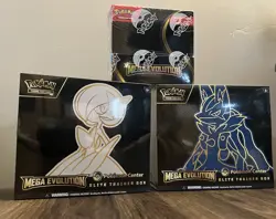 Pokemon Center Mega Evolutions Gardevoir + Lucario ETB + Enhanced Booster Box - Image 1