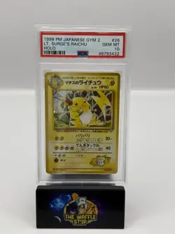 Pokemon Lt. Surge's Raichu Japanese Gym 2 #26 1999 Gym Challenge PSA 10 - Image 1
