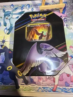 Pokemon Sword Shield Crown Zenith Galarian Birds Tin Articuno 4 Pack - Image 1