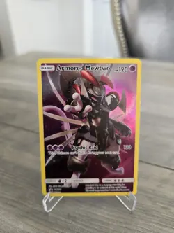 2019 Pokemon Sun & Moon Promo Black Star Armored MewTwo #SM228 - Image 1