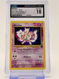 Mewtwo Pokemon (1999) Black Star Promos - 3 Mewtwo Strikes Back - Image 1