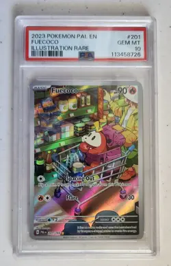 Fuecoco 201/193 LOW POP Pokemon: Paldea Evolved Gem Mint PSA 10 - Image 3