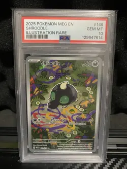 Shroodle PSA 10 149/132 Me01 Mega Evolution Illustration Rare English Pokemon - Image 1