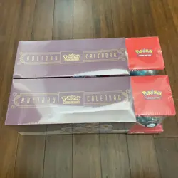 Pokemon TCG Costco 2025 Holiday Advent Calendar Moon Ball Bundle Lot of 2 SEALED - Image 2