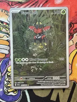 TCG Pokemon English Illustration Rare Tapu Bulu 065/064 Sv: Shrouded Fable Holo - Image 1