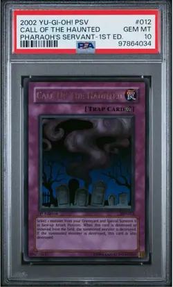 Yu-Gi-Oh! Call of the Haunted PSV-012 1st Edition PSA 10 Gem Mint-Ultra Rare - Image 1
