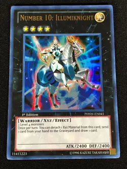 Yugioh Number 10 Illuminknight PHSW-EN041 1st Ultra (NM) - Image 1