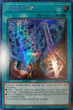 Yugioh Runick Tip SCR 1st Ed. MP23-EN241 Near Mint - Image 1