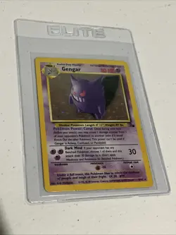 Pokemon Gengar TCG Holo Rare Unlimited Card 5/62 Fossil Vintage - Image 1