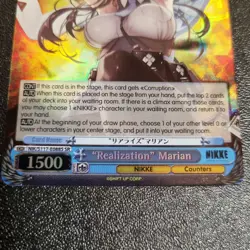 Weiss Schwarz "Realization" Marian Weiss Card NIK/S117-E088S SR foil NIKKE - Image 5