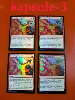 4x Scorching Dragonfire | FOIL | Throne of Eldraine | MTG Magic Cards - Image 3