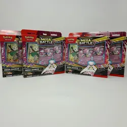 Lot of 4 Mega Battle Deck Mega Diancie EX Pokemon TCG Card Evolution Promo Star - Image 1